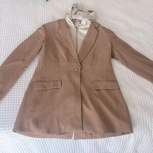 Rachel Zoe hoodie blazer with removable hoodie, medium